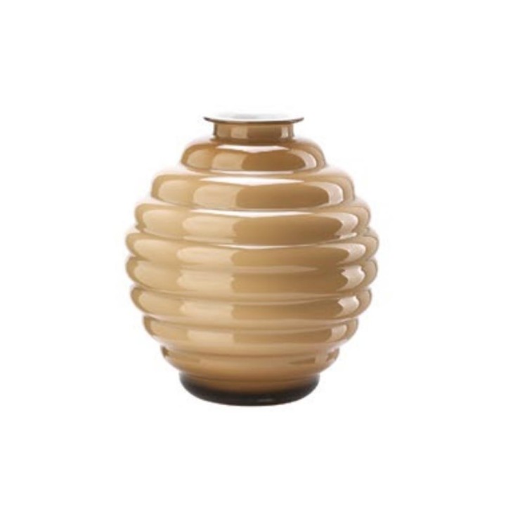Onlylux Vaso Anelli opale e fumé alto 25 cm
