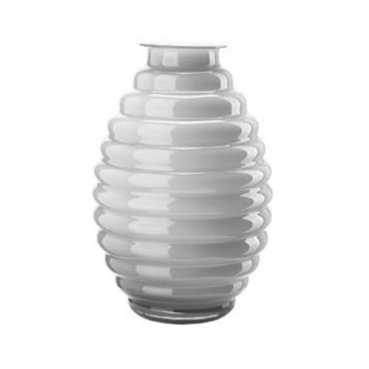 Onlylux Vaso Anelli opale e grigio alto 30 cm