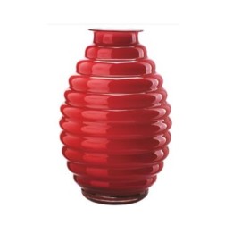 Onlylux Vaso Anelli opale e rosso alto 30 cm