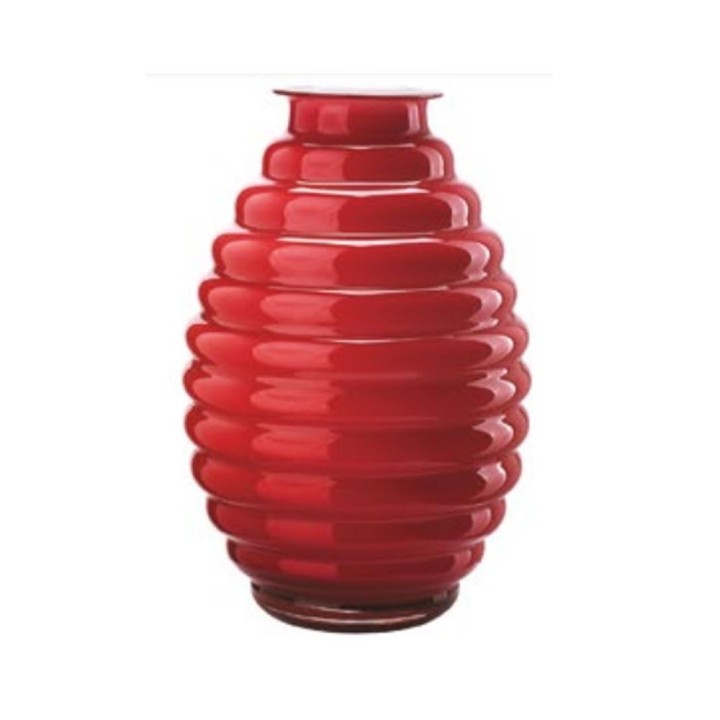 Onlylux Vaso Anelli opale e rosso alto 30 cm