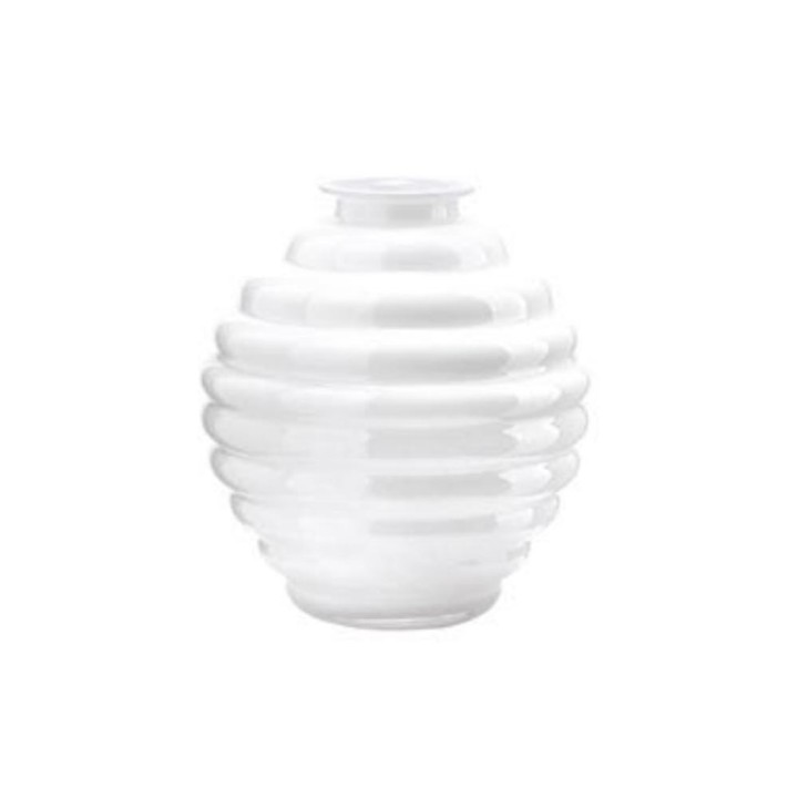 Onlylux Vaso Anelli bianco latte alto 25 cm
