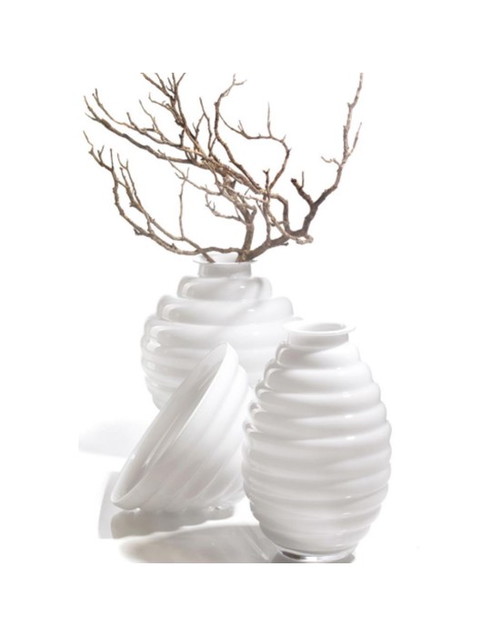 VASO ANELLI H25 OPALE BIANCO LATTE – Onlylux