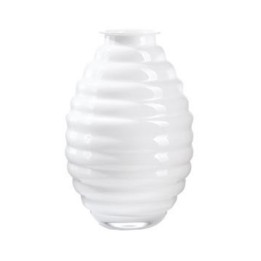 Onlylux Vaso Anelli bianco latte alto 30 cm