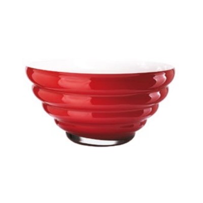 ANELLI – Coppa in Vetro Soffiato H14 Opale/Rosso | Onlylux