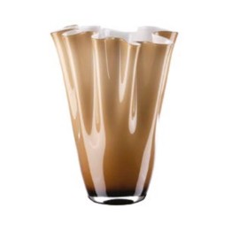 Onlylux Vaso Wave opale e fumé alto 40 cm