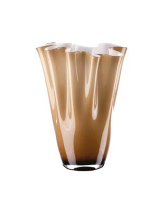 Vaso Wave Opale/Fumé H40 Onlylux – Vaso Decorativo in Vetro Soffiato