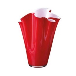Onlylux Vaso Wave opale e rosso alto 40 cm