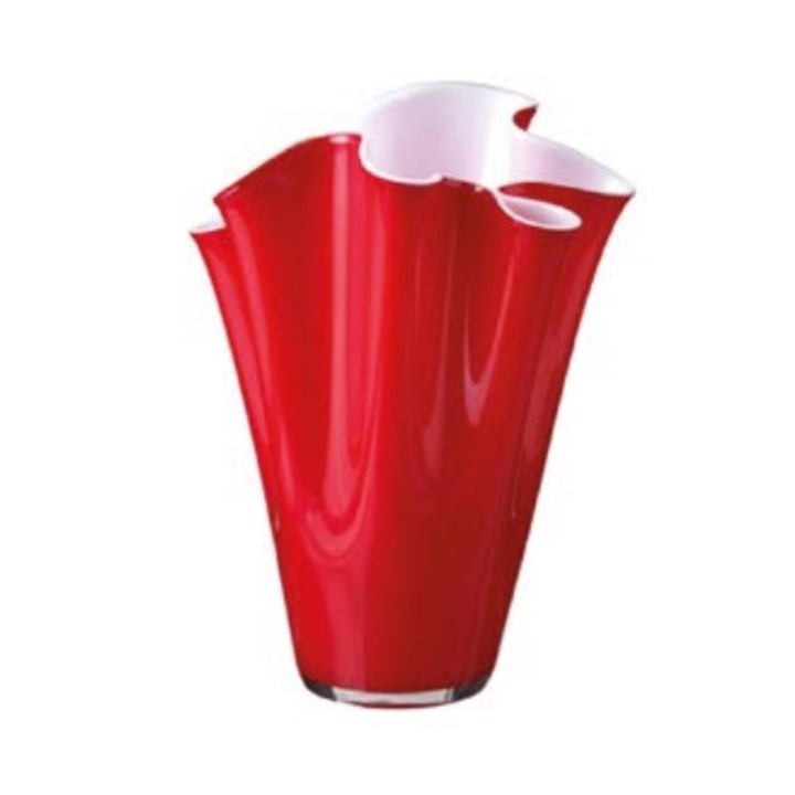 Onlylux Vaso Wave opale e rosso alto 40 cm