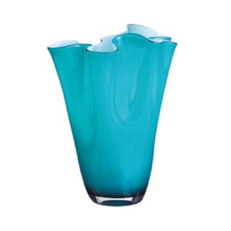 Vaso da Tavolo Wave Opale/Baltic Green – Vetro Soffiato H40 Onlylux
