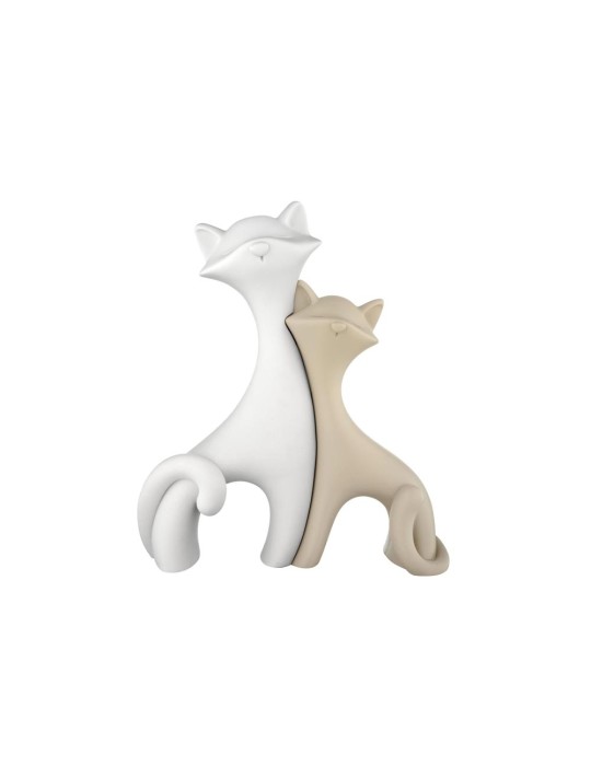 Bongelli Preziosi scultura Gattini in marmorino nocciola 11xH12cm
