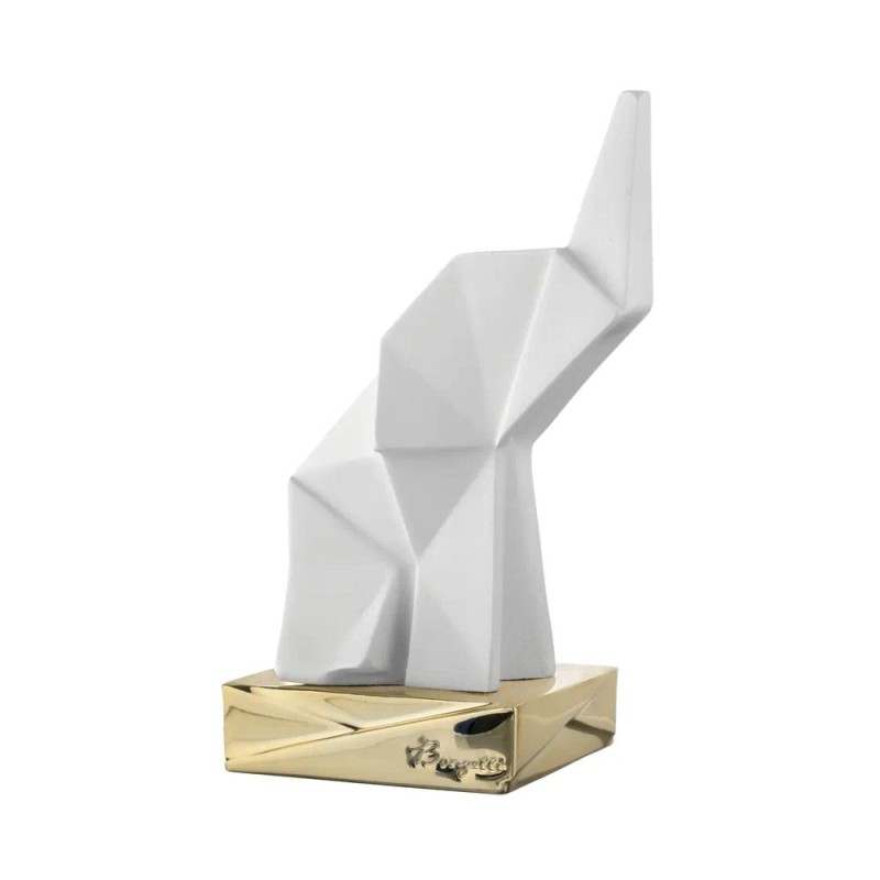 ELEFANTE ORIGAMI H.16 BIANCO