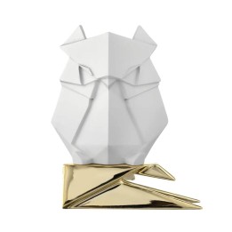 Bongelli Preziosi Gufo Origami bianco alto 13 cm