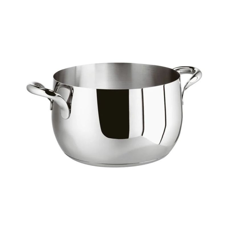 Casseruola Alta 2 Maniglie Cm 20 Kikka Inox