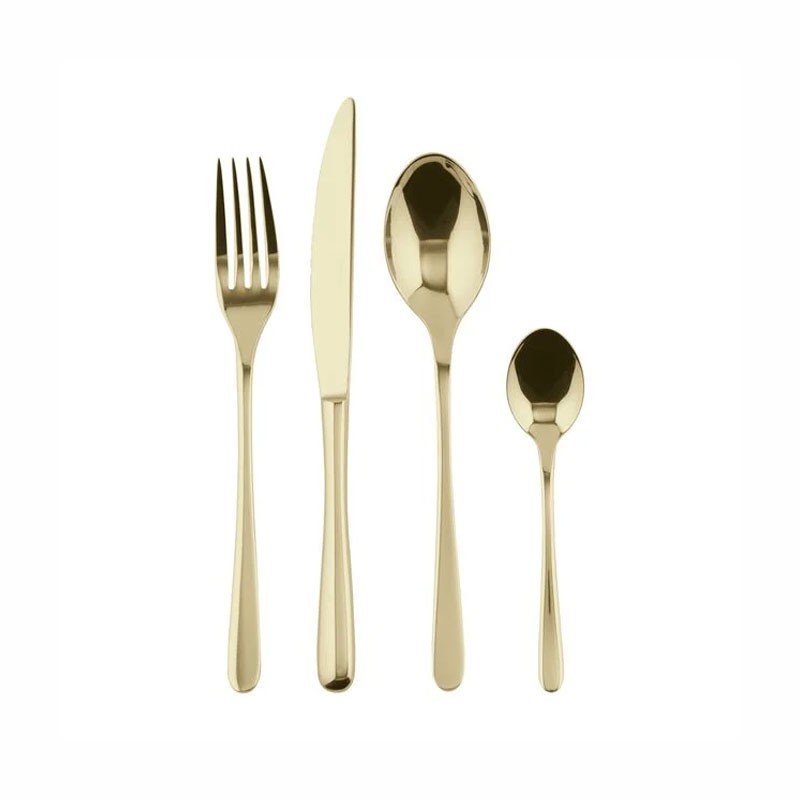 SET 24 POSATE TASTE PVD CHAMPAGNE