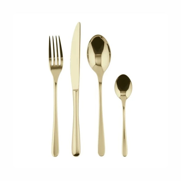 Sambonet Set di 24 posate Taste PVD Champagne per 6 persone