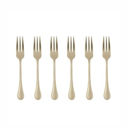 Sambonet Set di 6 forchettine Royal PVD Champagne Antique