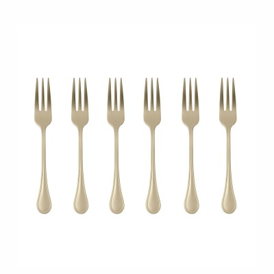 SET 6 FORCH. DOLCE ROYAL PVD CHAMPAGNE ANTIQUE