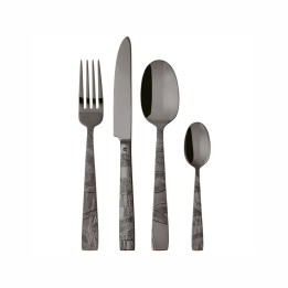 Sambonet Set di 24 posate Jungle PVD Black per 6 persone