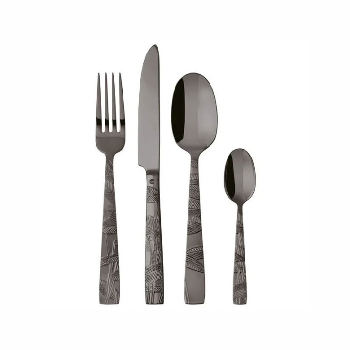 Sambonet Set di 24 posate Jungle PVD Black per 6 persone
