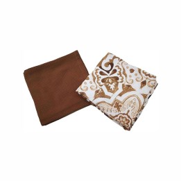 Brandani Set di 2 strofinacci Excalibur marroni 50 × 70 cm