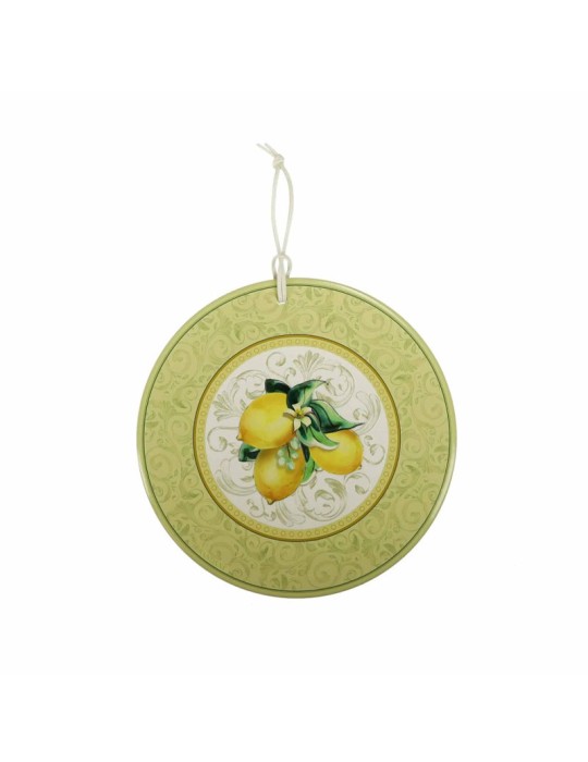 Brandani Decoration Limoni in Ceramica e Sughero – Ø 20 cm