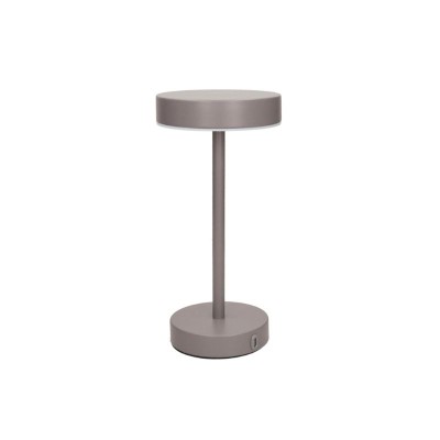 LAMPADA LED TOUCH FRISBEE GREY OPACO METAL