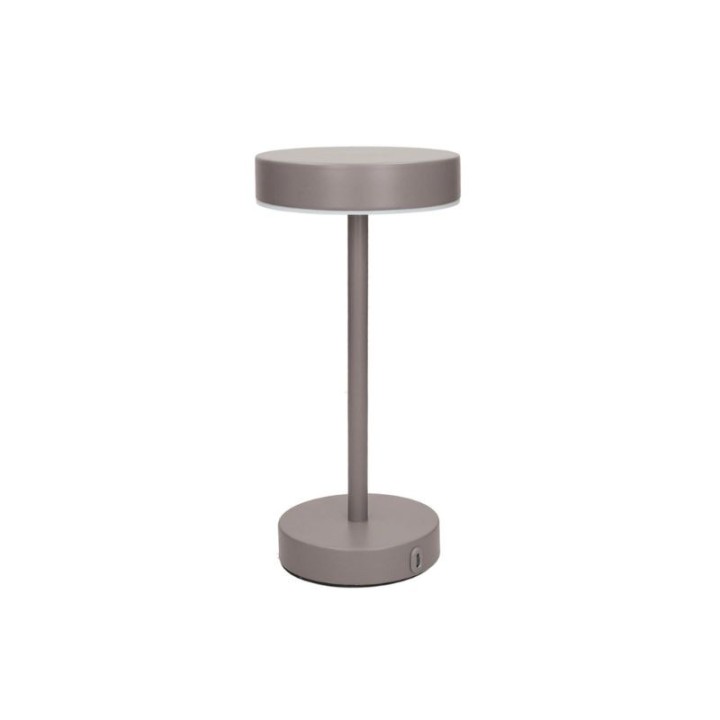 Brandani Lampada LED Frisbee grigio opaco alta 25 cm