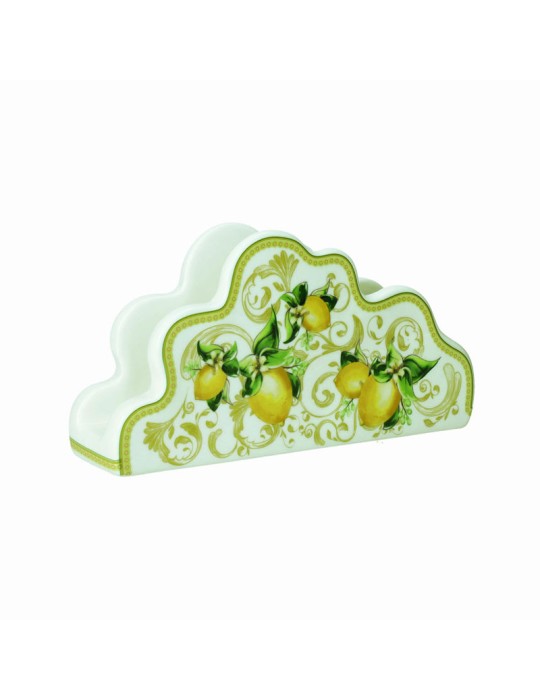 PORTATOVAGLIOLI LIMONI PORCELLANA