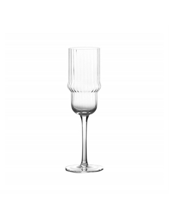 Set 6 Flute Volant Brandani in Vetro Trasparente di Design