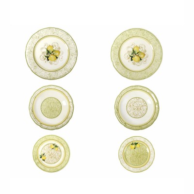 TAVOLA 18 PZ LIMONI NEW BONE CHINA