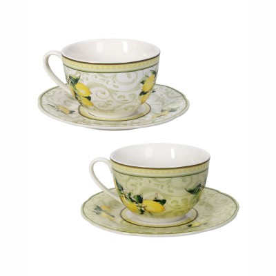 TAZZA THE LIMONI SET 2 PZ NEW BONE CHINA