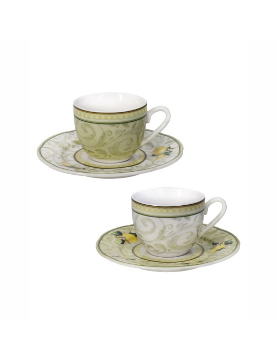 TAZZINA CAFFE LIMONI SET 2 PZ NEW BONE CHINA