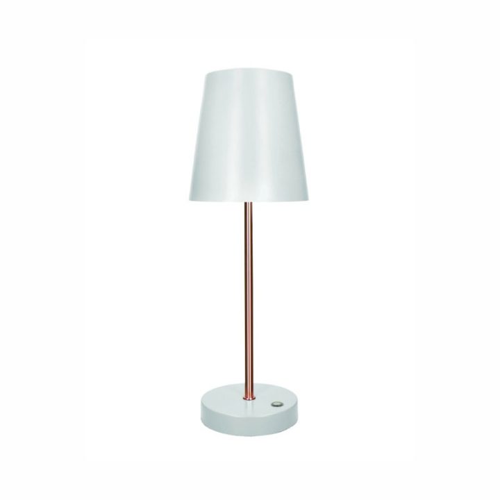 Brandani Lampada LED Altair bianca e rose gold 37,5 cm