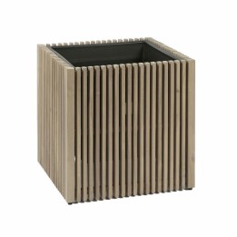 EDG Vaso Listelli quadrato acacia grigia 50 cm