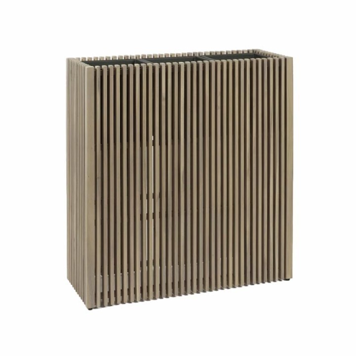 EDG Enzo De Gasperi Vaso Listelli rettangolare grigio 90 cm