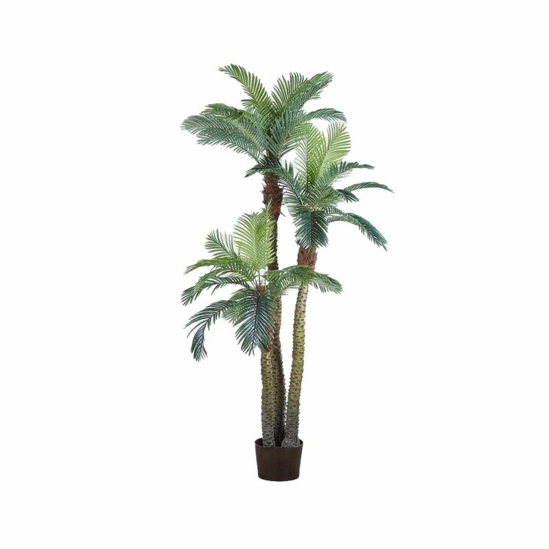 Palma Tropicale Areca Artificiale con Vaso x3 H300 cm - EDG Enzo De Gasperi