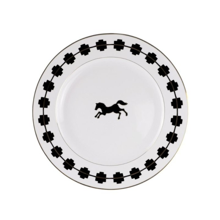 Weissestal Servizio Neoclassico bianco e nero 40 pezzi