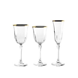 Weissestal Servizio di bicchieri Dovy Optic Gold 36 pezzi