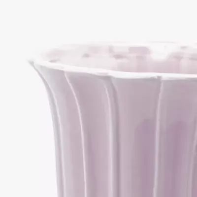 Vaso Tulip Coppa con Piede Rosa H41 cm in Ceramica – EDG... 2