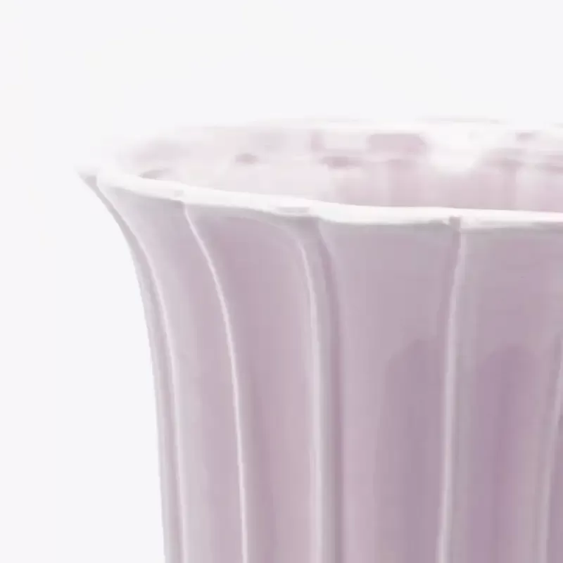 Vaso Tulip Coppa con Piede Rosa H41 cm in...