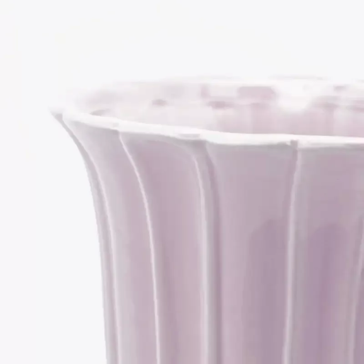 EDG Enzo De Gasperi Vaso Tulip coppa rosa chiaro alto 41 cm