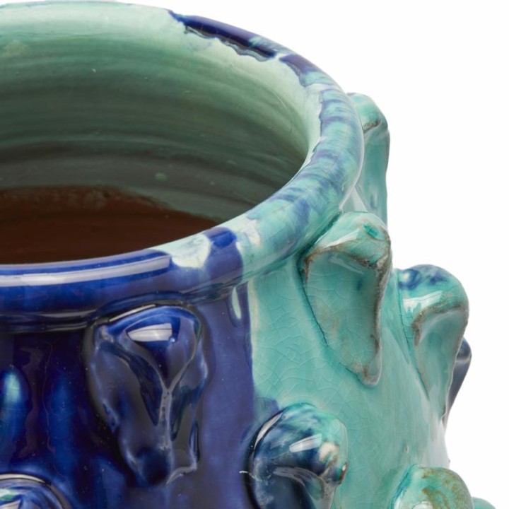EDG Enzo De Gasperi Vaso Fenice Pigna verde misto Ø 29,5 cm
