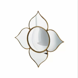 EDG Enzo De Gasperi Specchio Fiore convesso oro Ø 38 cm