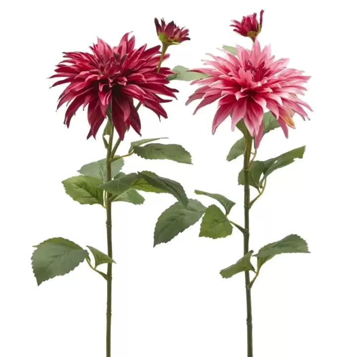 EDG Stelo 2 dalie artificiali due toni di rosa 80 cm