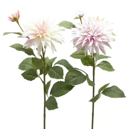 EDG Stelo 2 dalie artificiali rosa crema 80 cm