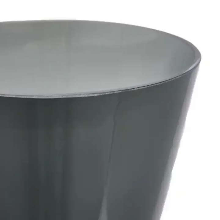 EDG Enzo De Gasperi Vaso Nida a clessidra vetro grigio 60 cm