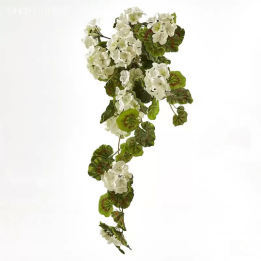 EDG Geranio cascante artificiale bianco 75 cm