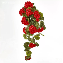 EDG Enzo De Gasperi Geranio cascante artificiale rosso 75 cm