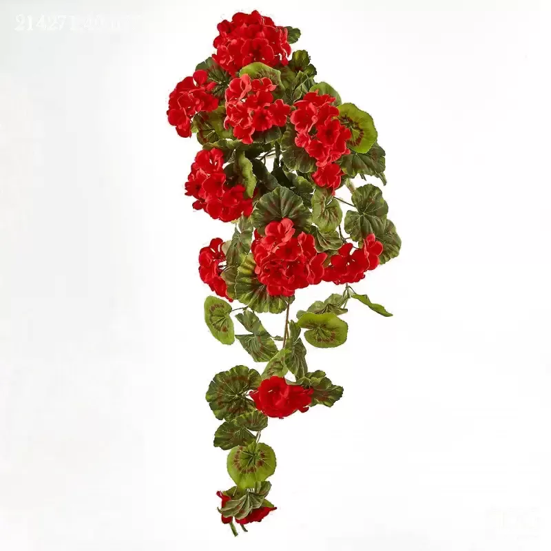 Geranio Cascante Rosso H75 – Pianta Artificiale Decorativa Realistica | EDG