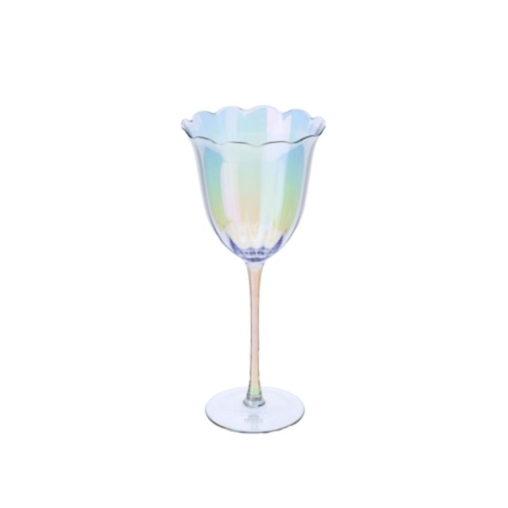 Hervit Set di 2 calici da vino in vetro 10 × 22,5 cm
